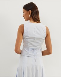 Atmos&Here - Maren Cotton Tie Back Vest Top