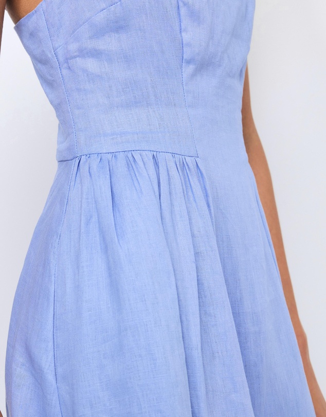 AERE - Gabriella Linen Midi Dress