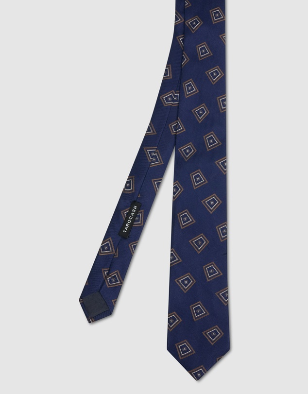 Tarocash - Braye Geo Silk Tie