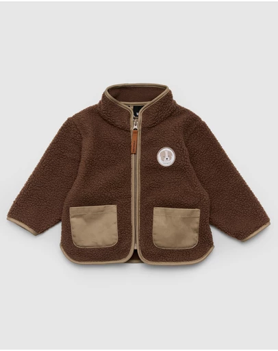 Crywolf - BABY SHERPA JACKET Pinecone