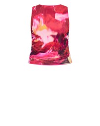 City Chic - Lidia Ruched Print Top