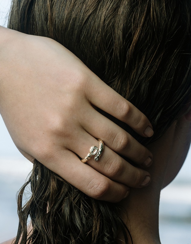 Haze & Glory - ICONIC EXCLUSIVE - Ring Homage Topaz 925 Sterling Silver - Gold