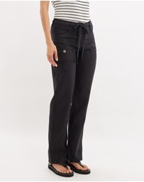 Amelius - Erin Linen Tie Cargo Pant