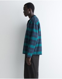 COS - Oversized Striped Cotton Rugby Shirt