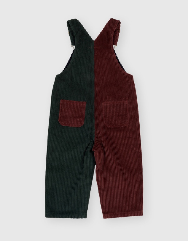 Goldie + Ace - Austin Corduroy Colour Block Overalls - Babies-Kids