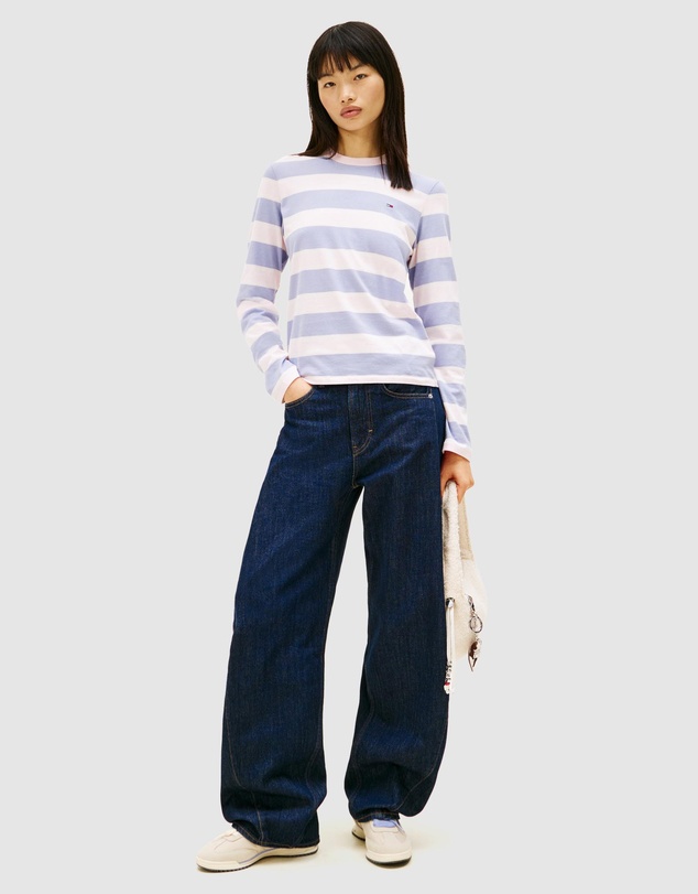 Tommy Jeans - Regular S Flag Jersey Long Sleeve Tee
