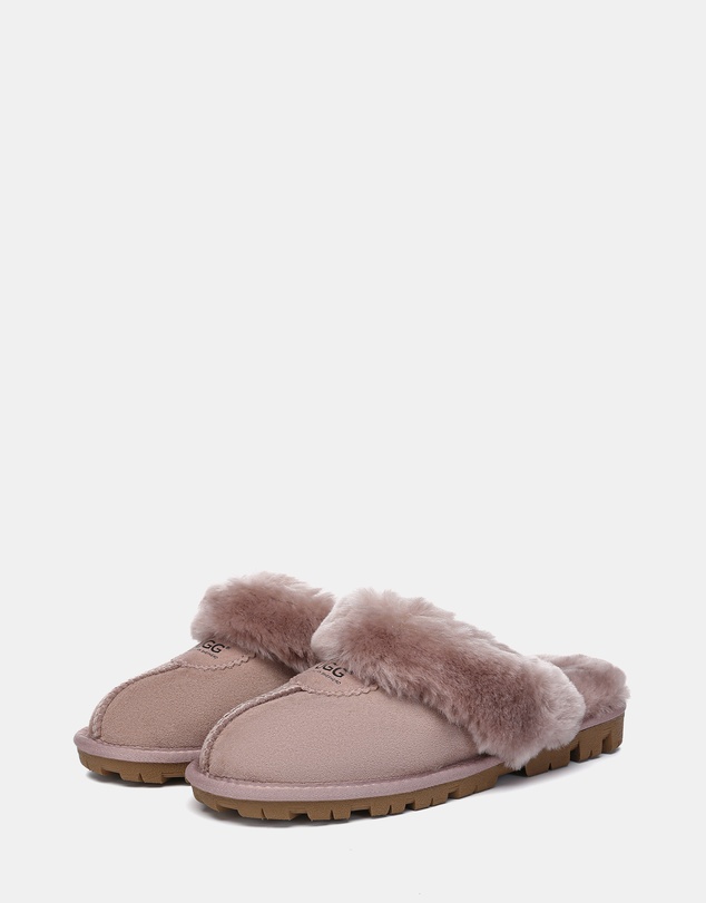 EVERAU - Australian Shepherd Ugg Waffle Slipper Sheepskin Upper House Shoes