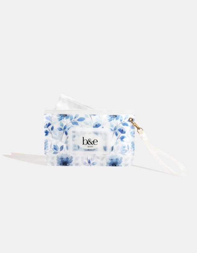 Ben & Ellie Baby - Sienna Blue Floral Wipes Case