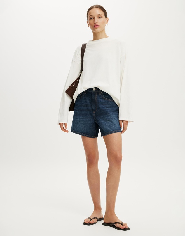 Cotton On - High 90 S Denim Short