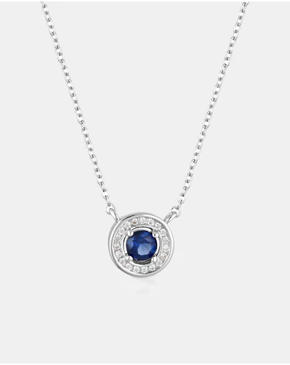 Georgini - Milestone Sapphire Halo Pendant