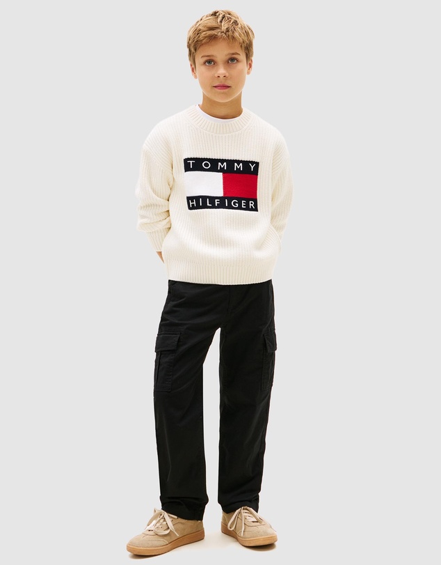 Tommy Hilfiger - Essential Twill Relaxed Cargo Trousers - Teens