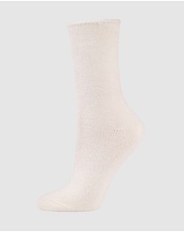 Bamboozld - 3 Pack Fluffy Bamboo Lounge Bed Crew Socks