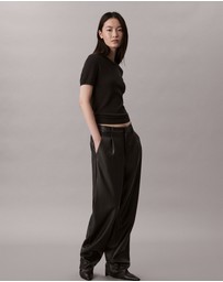 Calvin Klein - Pointelle Cap Sleeve Baby Tee