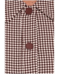 Petal & Pup - Harvie Crop Trucker Jacket - Brown Houndstooth