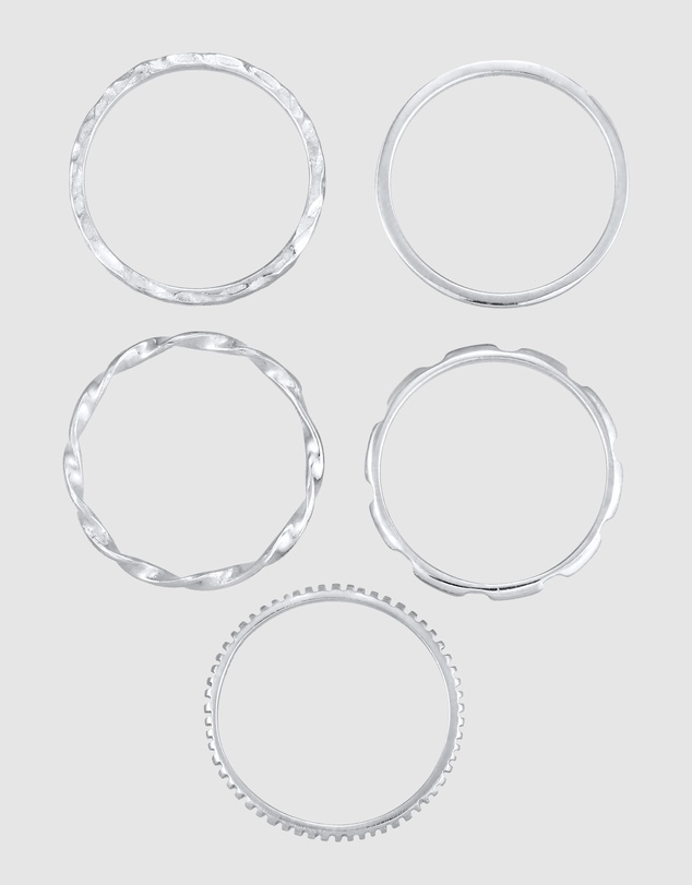 Elli Jewelry - Filigree Ring Set in 925 Silver