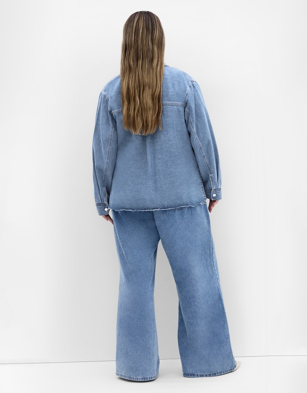 City Chic - Denim Stud Shacket