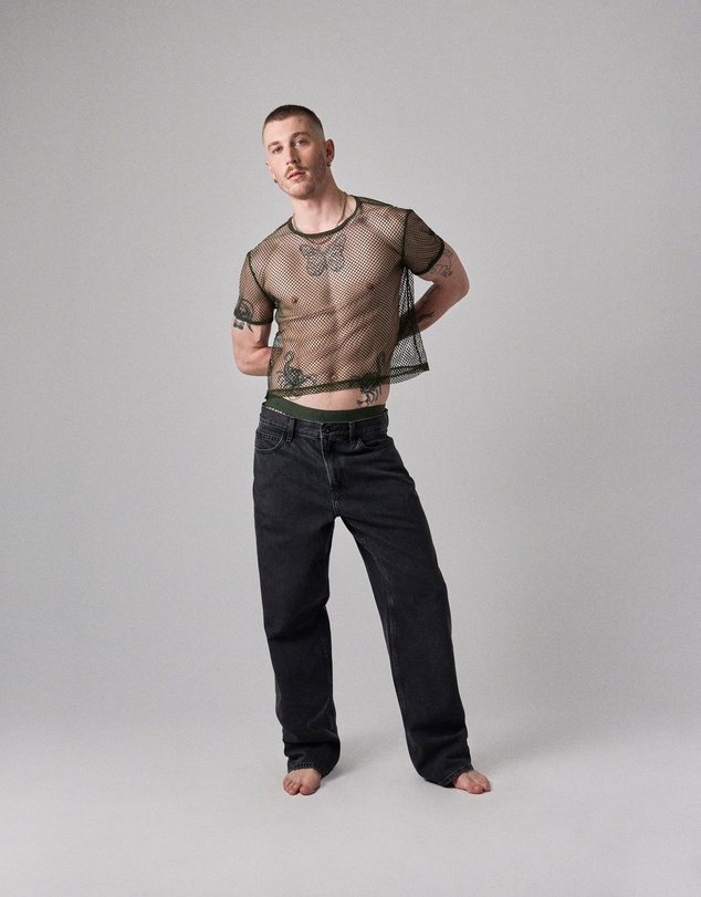 TEAMM8 - Edge Net Cropped Tee
