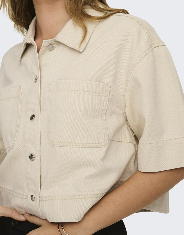 ONLY - Cleo-Masia Cropped Shirt