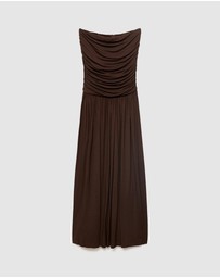 M.N.G - Owl Strapless Dress
