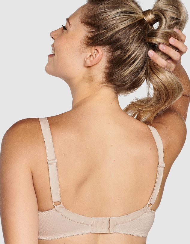 Naturana - Wirefree Ribbed Pure Cotton Bra