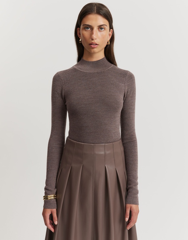 Country Road - Verified Australian Merino Mock Neck Knit