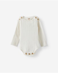 Cotton On Kids - Organic Blend Knit Long Sleeve Bubbysuit