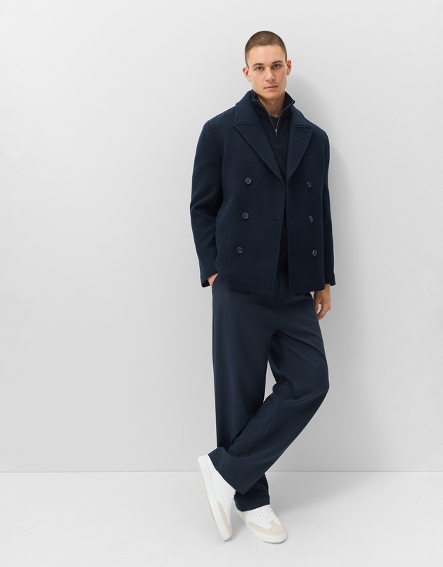 UNISON - Wool Blend Peacoat