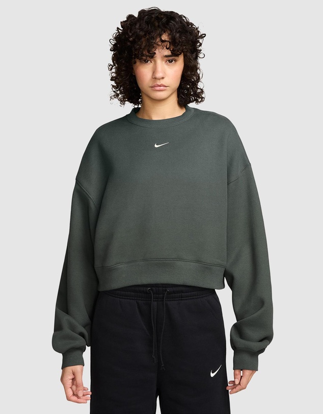Nike - Studio Fleece Medium Weight Oversized Cropped Crew