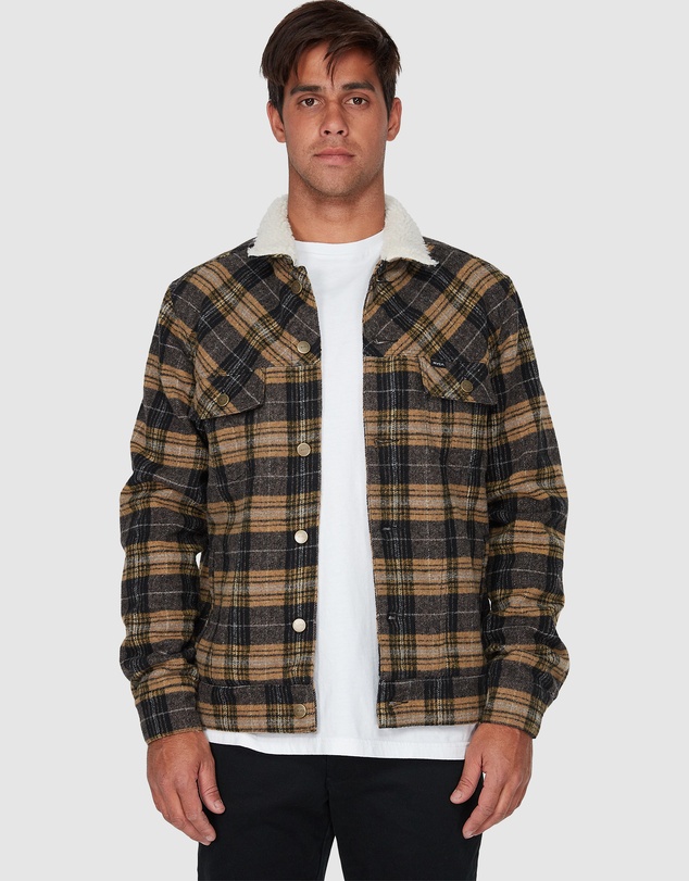 RVCA - Daggers Plaid Sherpa Jacket