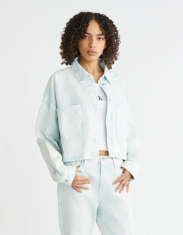 Calvin Klein Jeans - Oversized Cropped Denim Shirt