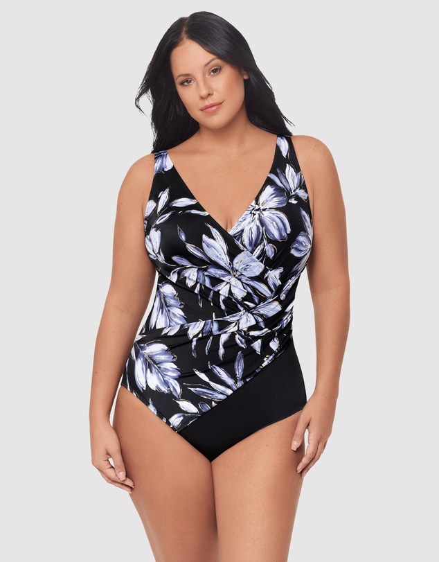 Miraclesuit Swimwear  - Fiore Di Luna Oceanus Plus Sized Shaping Swimsuit