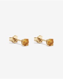 Michael Hill - Citrine Birthstone Studs in 10kt Yellow Gold
