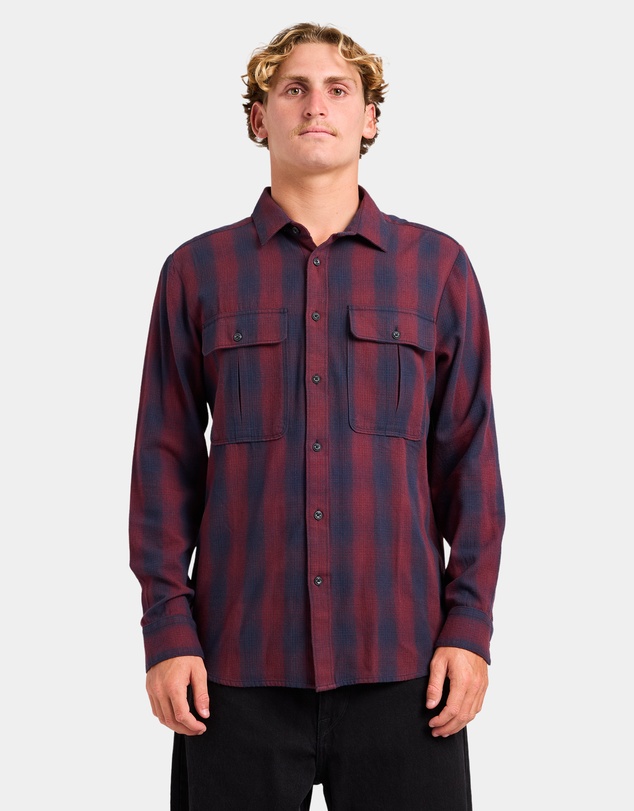 Volcom - Mens Shadowstone Flannel Long Sleeve Shirt