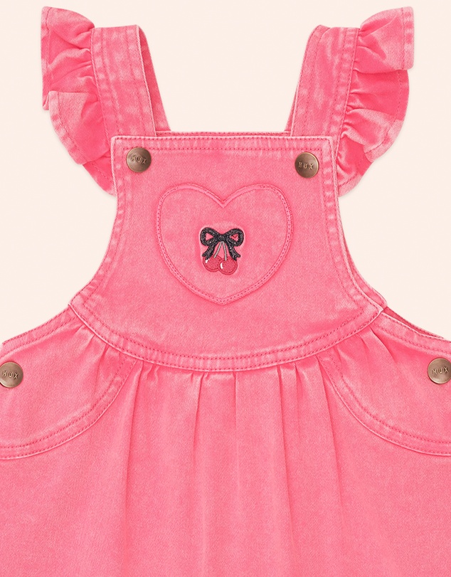 Huxbaby - Vintage Cherry Pinafore - Babies-Kids
