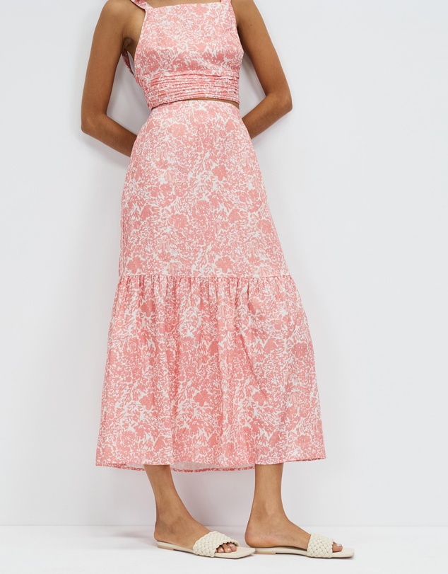 Peony - Tiered Maxi Skirt
