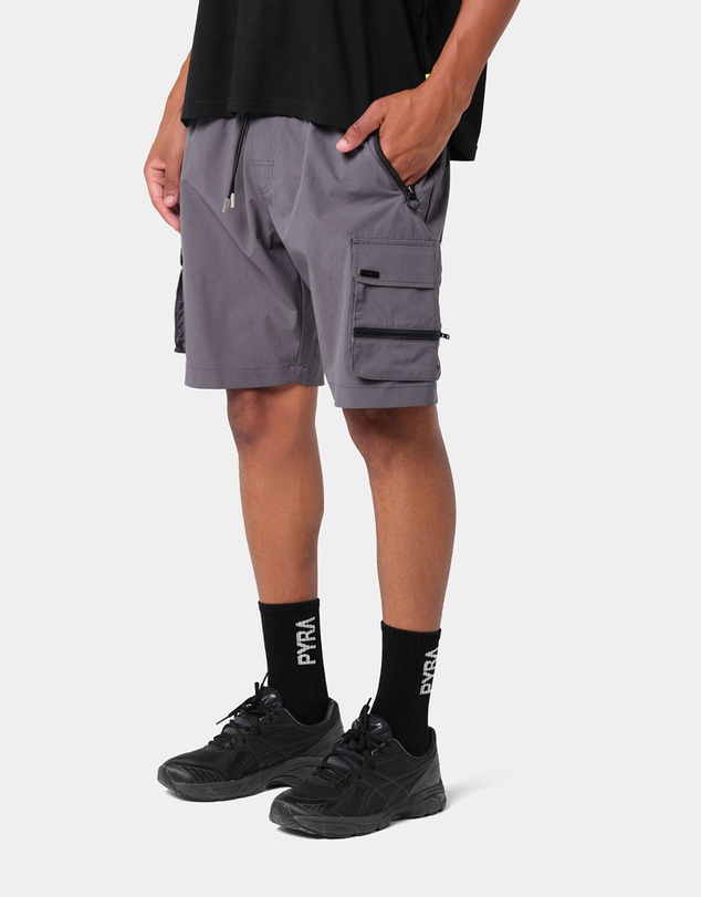PYRA - Nero Cargo Shorts - Stone