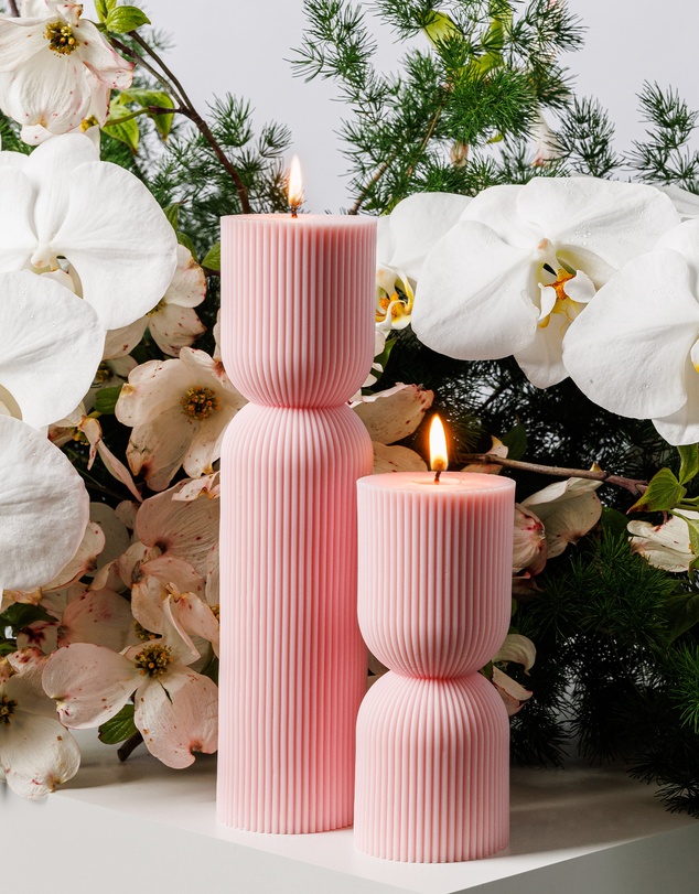 XRJ Celebrations - Spice Midi Candle Pastel Pink