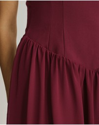 Atmos&Here - Sophie V-Waist Mini Dress