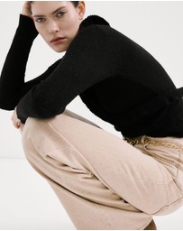 M.N.G - Ruffle Knit Cardigan