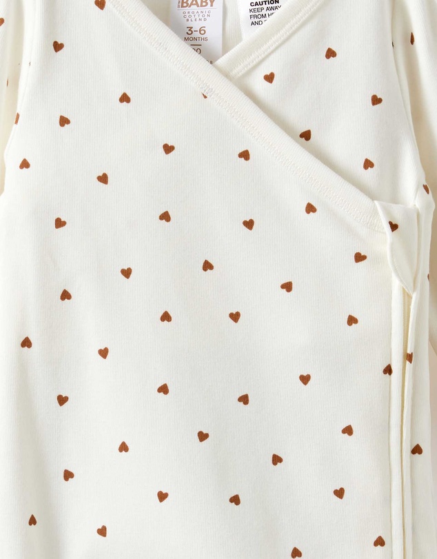 Cotton On Kids - Organic Cross Over Zip Romper