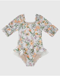 Aqua Blu Kids - Honeysuckle Short Sleeve Puff One Piece - Kids