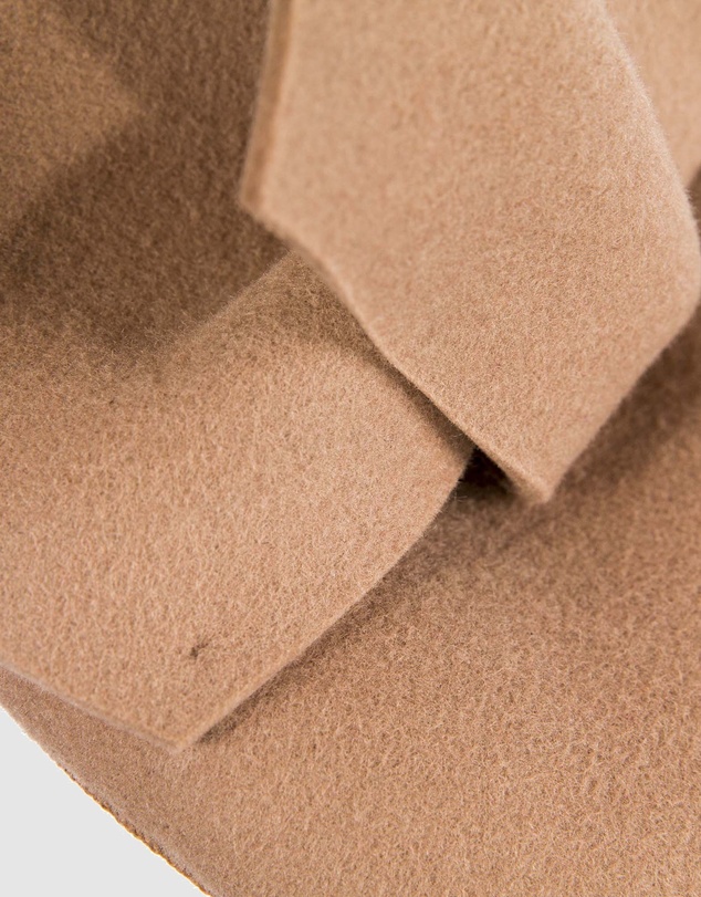 Max Alexander - Winter Beige Felt Pillbox with Bow