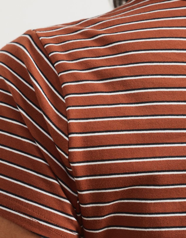 Atmos&Here Curvy - Layla Short Sleeve Stripe Tee