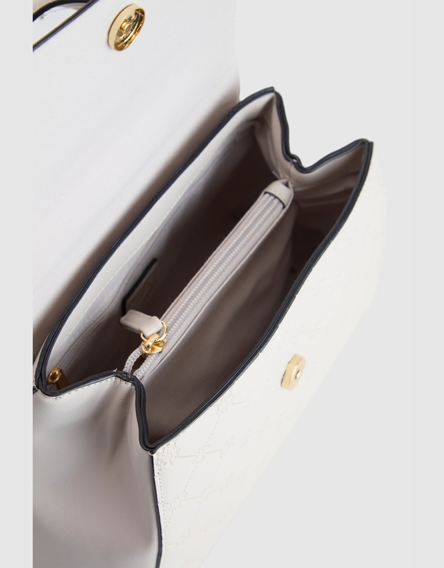Laura Jones - Logo Emboss Top Handle Bag