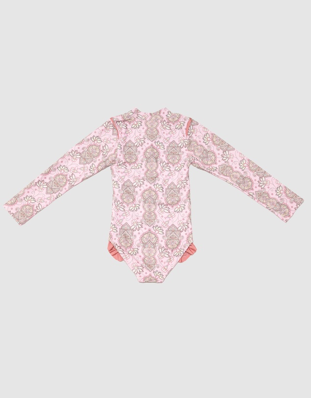 Olga Valentine - Long Sleeve Zip One Piece Swimsuit 