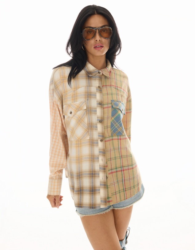THE TALES - Half n Half Teddy Western Shirt