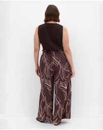 City Chic - Bella Wide Leg Print Pant