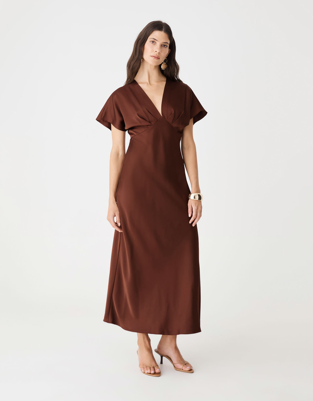 Forcast - Catalina V-Neck Satin Dress