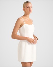 Forever New - Maura Structured Linen Mini Dress