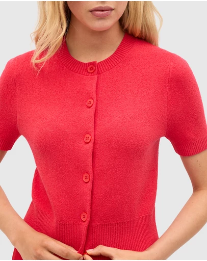 Seed Heritage - Boucle Short Sleeve Cardigan